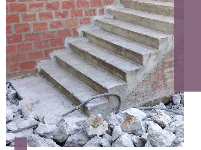 Демонтаж бетонных лестниц в Пыти-Яхах: быстро и безопасно