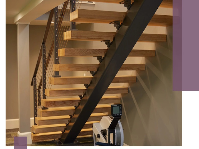 Лестницы на монокосоурах под ключ в Пыти-Яхах - изготовление и монтаж