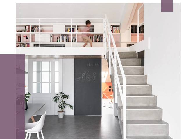 Лестницы для двухуровневой квартиры в Пыти-Яхах от 175484 руб. | ПРОЛЁТ-Пть