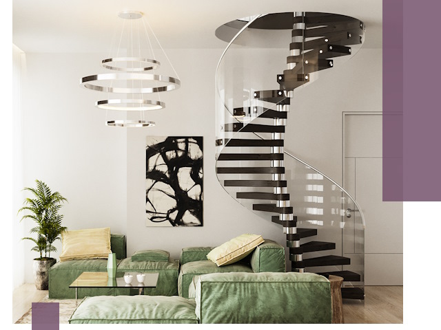 Лестницы для двухуровневой квартиры в Пыти-Яхах — изготовление и монтаж