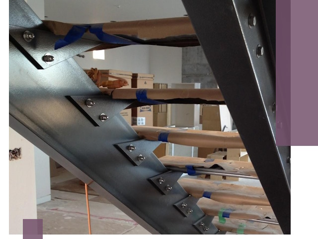 Усиление лестничных конструкций и усиление опор в Пыти-Яхах