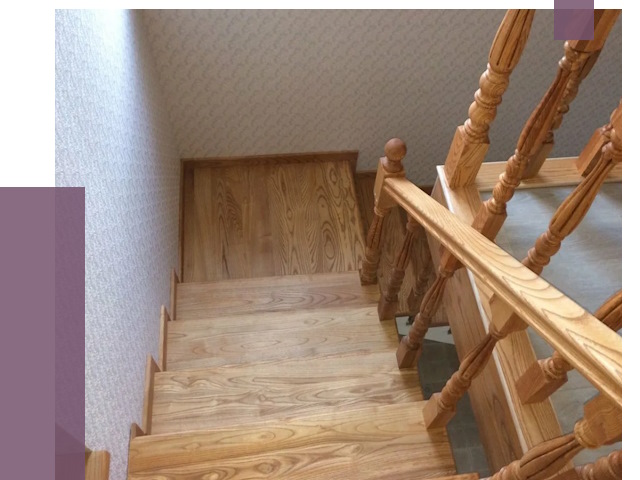 Сосновые лестницы в Пыти-Яхах под ключ от 8037 руб.  | ПРОЛЁТ-Пть