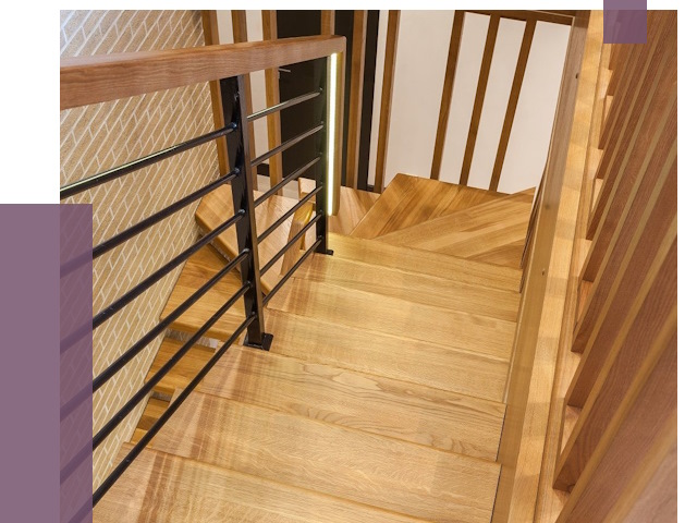 Лестницы из ясеня в Пыти-Яхах под ключ от 9970 руб. 