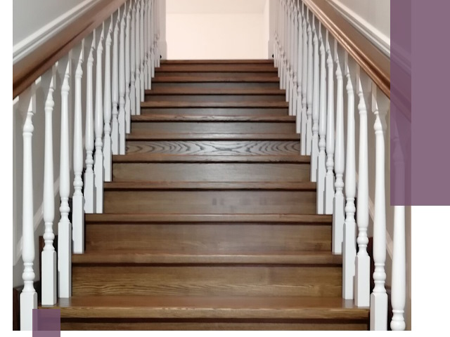 Лестницы из ясеня на заказ в Пыти-Яхах — изготовление и монтаж