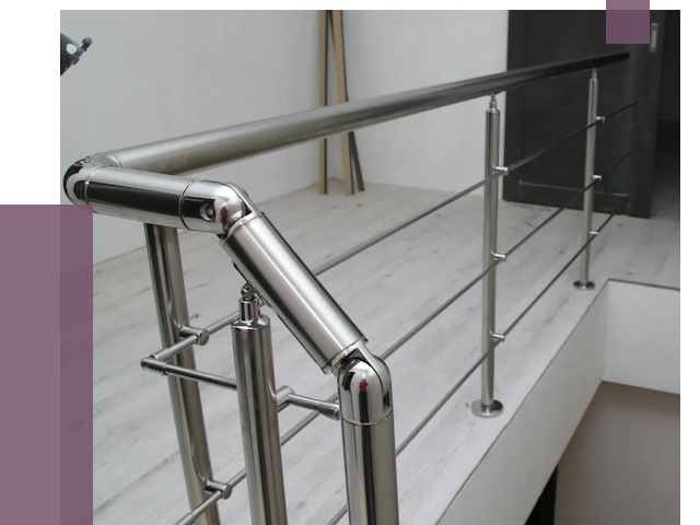 Перила из нержавеющей стали в Пыти-Яхах от 8952 руб. под ключ | ПРОЛЁТ-Пть