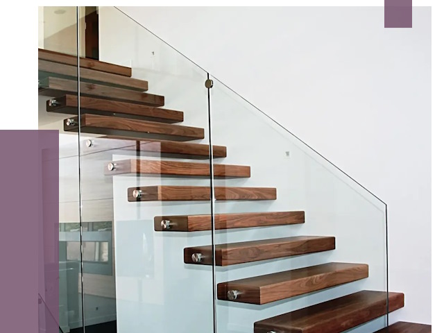 Стеклянные перила для лестницы в Пыти-Яхах от 14751 руб.