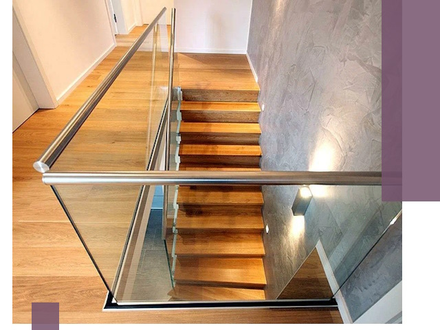 Перила для лестницы в доме — изготовление и монтаж в Пыти-Яхах