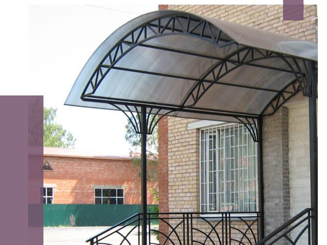 Металлические навесы и козырьки в Пыти-Яхах от 12716 руб.