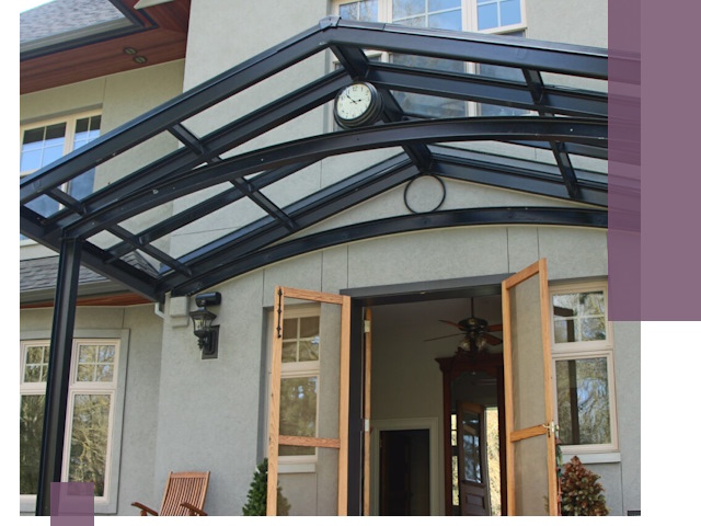 Изготовление и монтаж навесов и козырьков в Пыти-Яхах