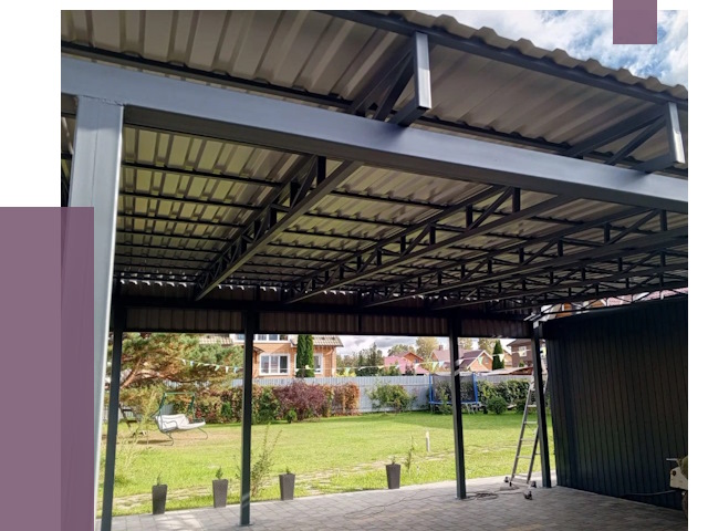 Монтаж навесов в Пыти-Яхах от 7325 руб. — установка навеса | ПРОЛЁТ-Пть