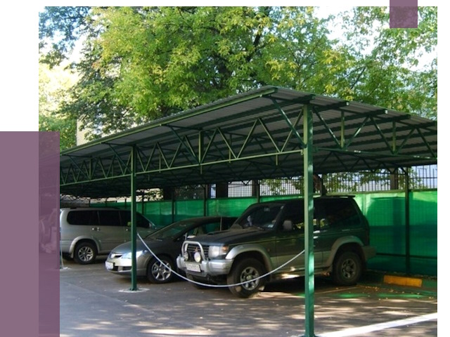 Навесы для парковки в Пыти-Яхах от 79858 руб. заказать | ПРОЛЁТ-Пть