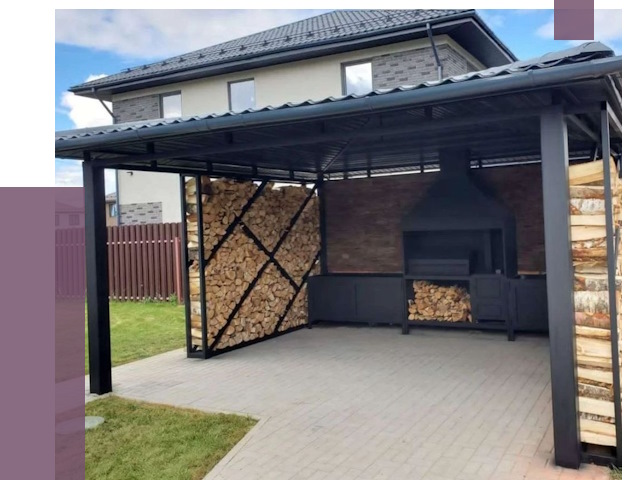 Навесы для барбекю в Пыти-Яхах от 12665 руб. под ключ | ПРОЛЁТ-Пть