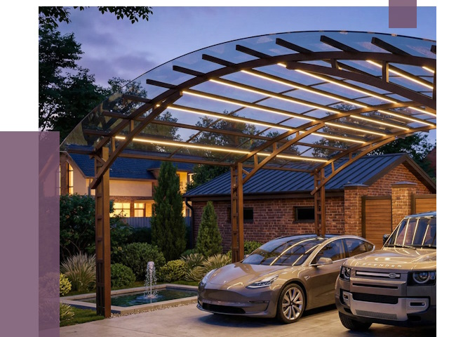 Металлические навесы в Пыти-Яхах от 12615 руб. под ключ — ПРОЛЁТ-Пть