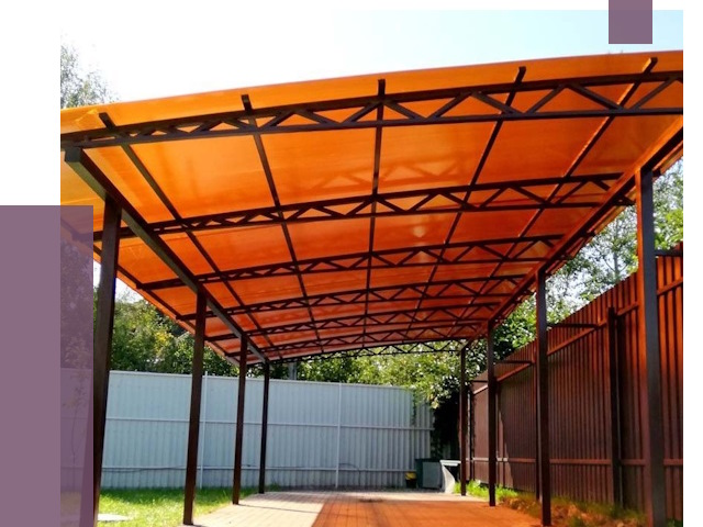 Односкатные навесы под ключ в Пыти-Яхах от 13072 руб. 