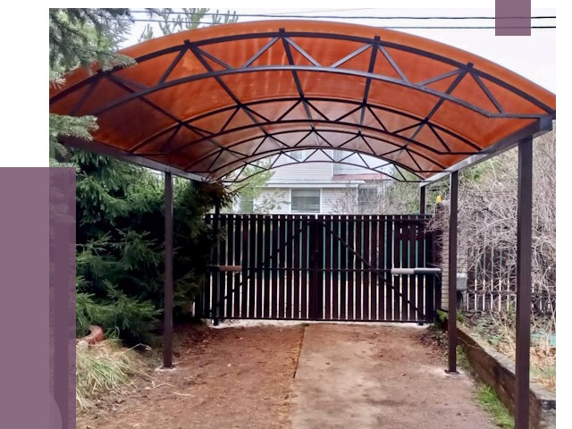 Арочные навесы в Пыти-Яхах от 12665 руб. — изготовление и монтаж | ПРОЛЁТ-Пть