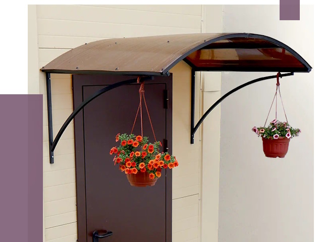 Козырьки над входом в Пыти-Яхах от 14751 руб.  | ПРОЛЁТ-Пть