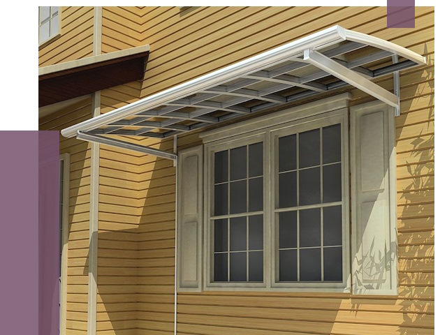Козырьки над окнами в Пыти-Яхах от 7579 руб. — монтаж, покупки | ПРОЛЁТ-Пть