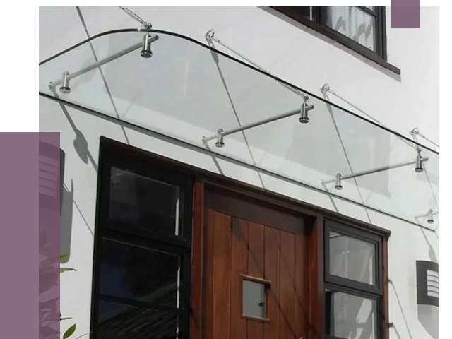 Стеклянные козырьки в Пыти-Яхах от 18820 руб. | ПРОЛЁТ-Пть