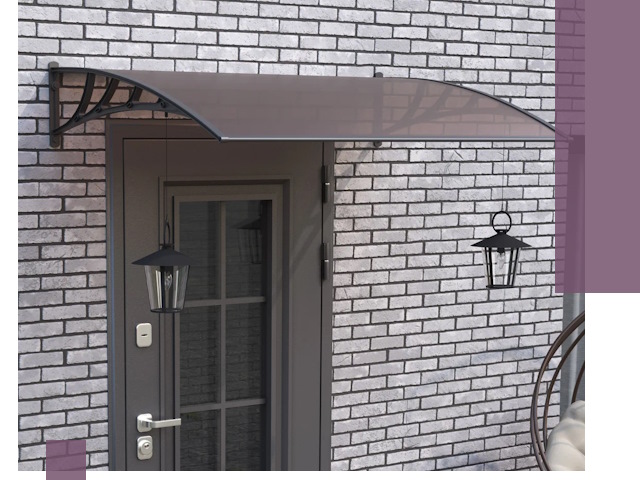 Недорогие козырьки и навесы под ключ в Пыти-Яхах