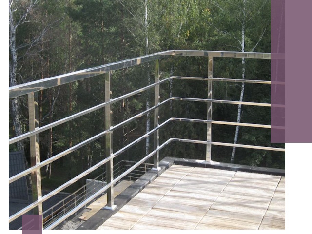 Парапеты из нержавеющей стали в Пыти-Яхах — изготовление и монтаж