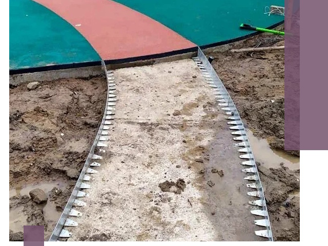 Металлические бордюры для дорожек в Пыти-Яхах — монтаж и изготовление