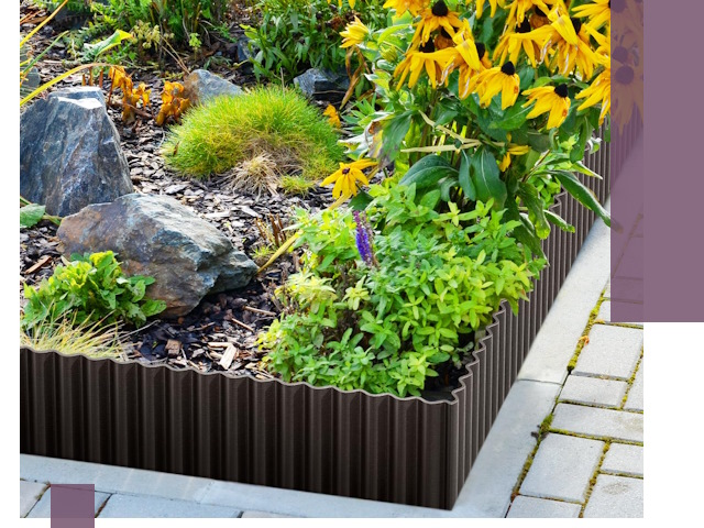 Металлические бордюры для клумб в Пыти-Яхах — производство и монтаж