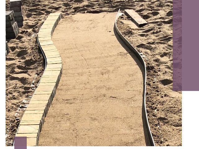 Металлические бордюры для тротуаров в Пыти-Яхах — прочные и долговечные