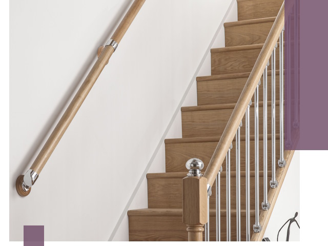 Пристенные поручни из стали и нержавейки под монтаж в Пыти-Яхах